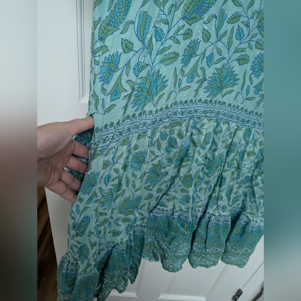 Floral Green Dress - Picture 2 of 4
